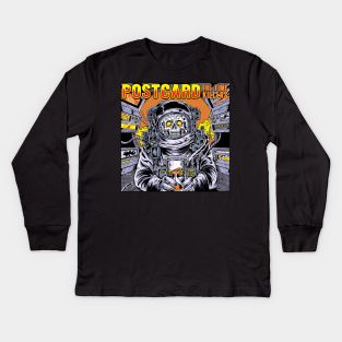 Postcard - The Time Killers Kids Long Sleeve T-Shirt